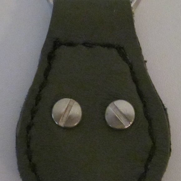Leather Keychain with Cross Concho - Picture 3 of 3